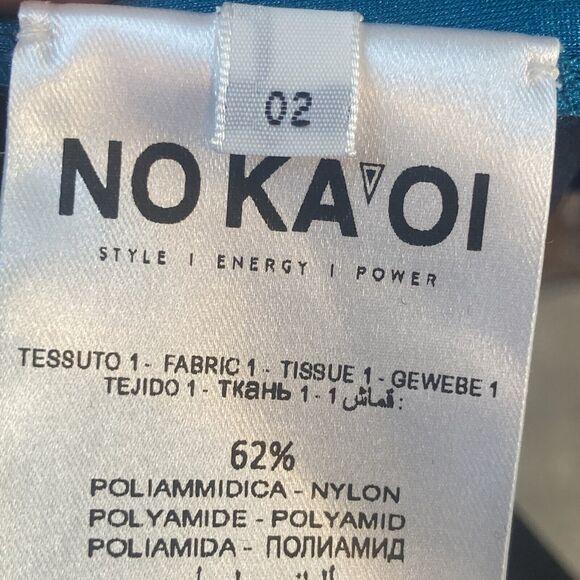 No Ka OI Jacket Womens M/L Vertical Zip Up Streetwear Atheleisure Black‎ Strip - Picture 10 of 16